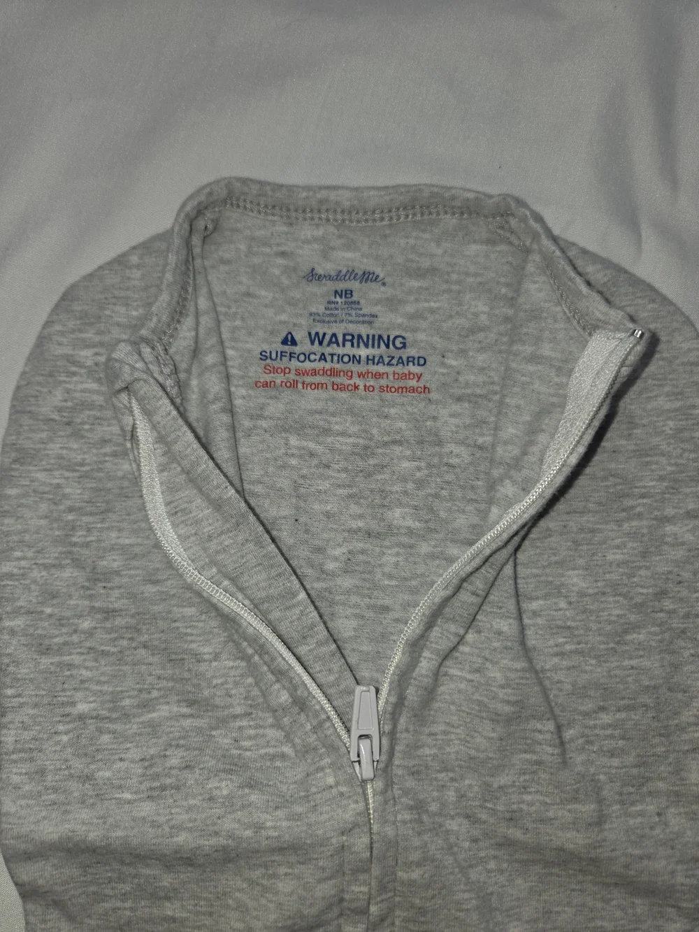 SwaddleMe lightweight zip